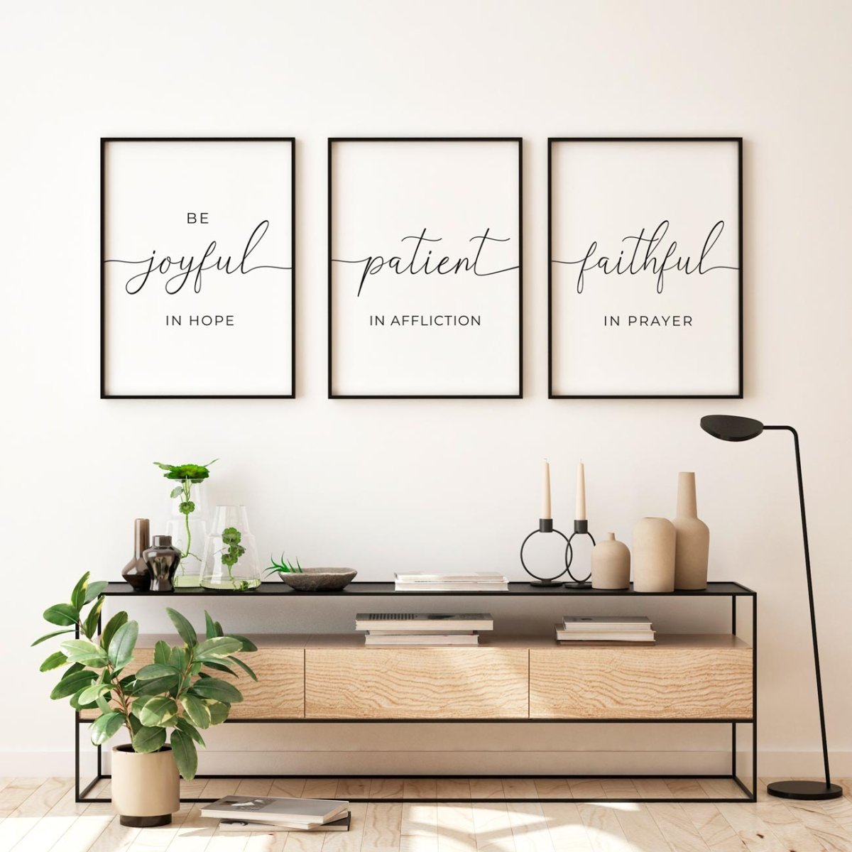 Joyful Patient Faithful Set - OhPrintable